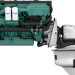 Volvo Penta D6-370 Aquamatic Sterndrive marine diesel engine 370hp