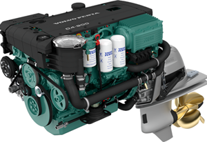 Volvo Penta D4-300 Aquamatic Sterndrive Marine diesel engine 300hp